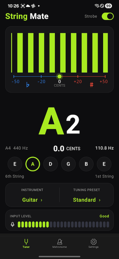 Strobe tuner (Android)