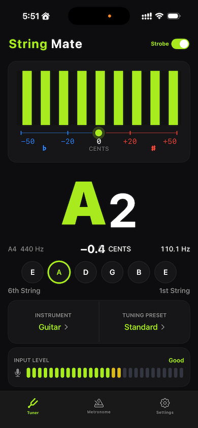 Strobe tuner (iPhone)